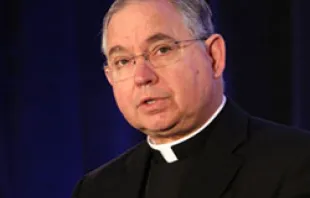Archbishop Jose H. Gomez speaks at the 2011 Legatus Conference.   Legatus