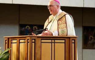 Archbishop Joseph Naumann of Kansas City in Kansas, who was elected chair of the US Bishops' Committee on Pro-Life Activities Nov. 14, 2017.   Scott Maentz via Flickr (CC BY 2.0).