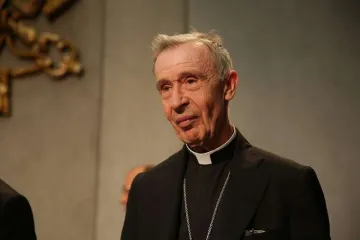 Archbishop Luis Francisco Ladaria Ferrer at the Vatican Press Office Sept 8 2015 Credit Daniel Ibanez CNA