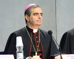 Archbishop Nikola Eterovic, Secretary General of the Synod of Bishops, speaks to the press in November 2010.?w=200&h=150