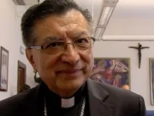 Archbishop Oscar Urbina of Villavicencio speaks with CNA June 19, 2014. 