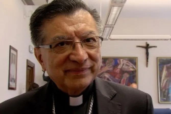 Archbishop Oscar Urbina Ortega of Villavicencio Colombia in Rome on June 19 2014 Credit Marta Jimnez CNA CNA 6 19 14