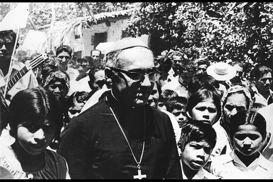 Archbishop Oscaro Romero with young people in El Salvador in this undated file photo. Photo courtesy of Arzobispado de San Salvador/Oficina de la Causa de Canonizacion.?w=200&h=150