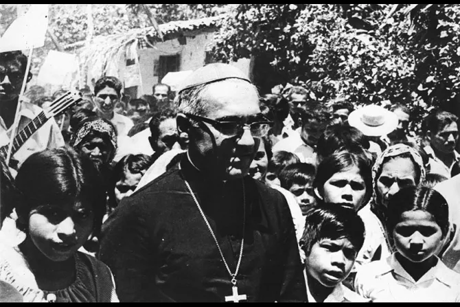Archbishop Oscaro Romero with young people in El Salvador in this undated file photo Photo courtesy of Arzobispado de San Salvador Oficina de la Causa de Canonizacion