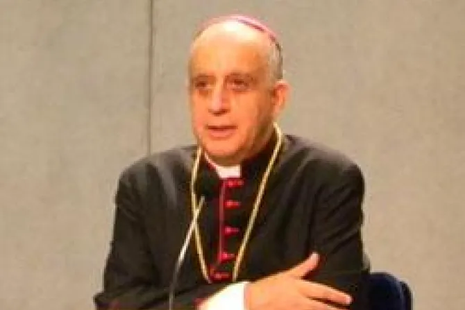 Archbishop Rino Fisichella Press Conference CNA Vatican Catholic News 10 12 10