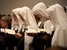 Archbishop Salvatore Cordileone celebrated mass to welcome the new carmelite nuns on Sept. 21, 2012 