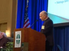 Archbishop Salvatore J. Cordileone of San Francisco addresses the USCCB's Fall General Assembly in Baltimore on Nov. 11, 2013. 