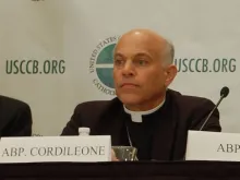 Archbishop Salvatore J. Cordileone takes part in a press conference at the USCCB's Fall General Assembly in Baltimore on Nov. 11, 2013. 