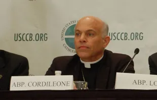 Archbishop Salvatore J. Cordileone takes part in a press conference at the USCCB's Fall General Assembly in Baltimore on Nov. 11, 2013.   Addie Mena/CNA.