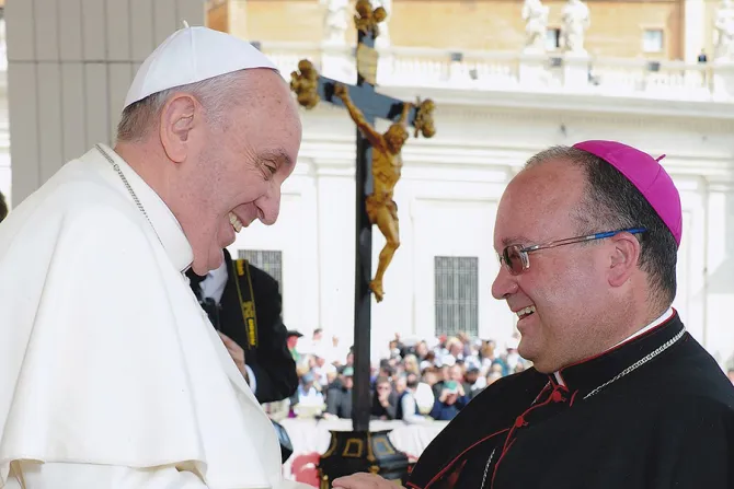 Archbishop Scicluna with Pope Francis Credit Archdiocese of Malta CNA