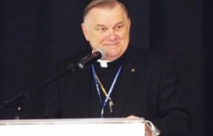 Archbishop Thomas Wenski of Miami speaks at the conference on Haiti in Washington, D.C. on June 4, 2012.
