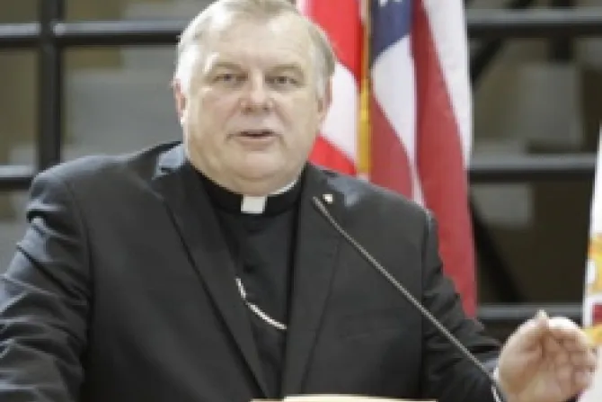 Archbishop Thomas Wenski speaks at a press conference on the upcoming visit to Cuba Courtesy Archdiocese of Miami 2 CNA US Catholic News 1 13 12