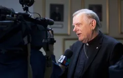 Archbishop Thomas Wenski speaks during an Oct. 19, 2012 press conference on the HHS lawsuit by the Archdiocese of Miami. ?w=200&h=150