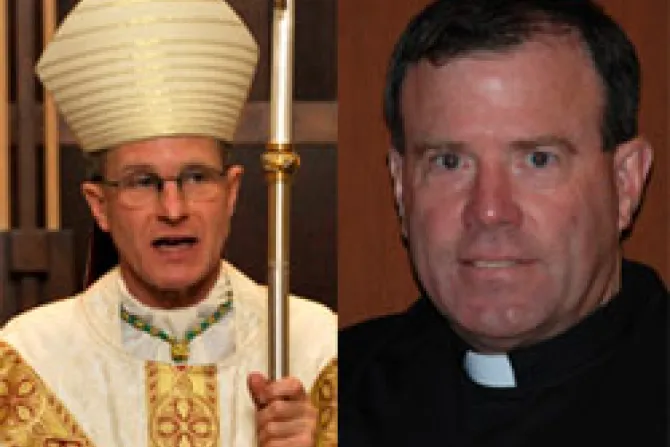 Archbishop Timothy Broglio Bishop elect Neal J Buckon CNA US Catholic News 1 3 2011