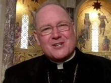 Archbishop Timothy Dolan speaks with CNA after the memorial Mass for Archbishop Pietro Sambi.