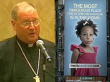 Archbishop Timothy Dolan and the removed Life Always billboard