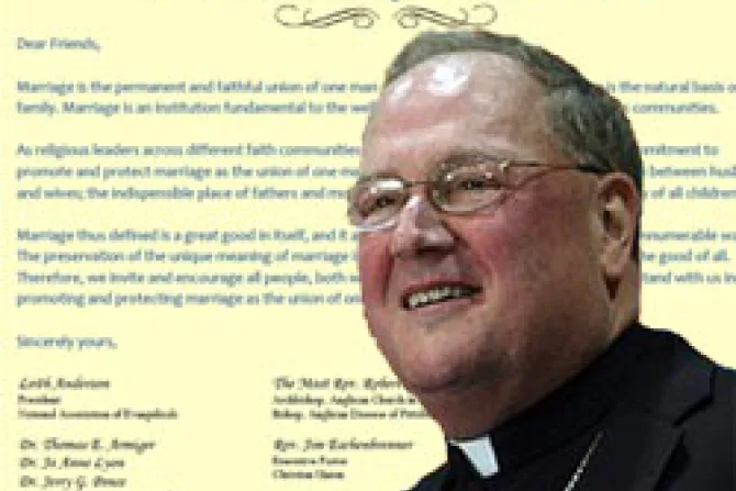 Archbishop Timothy Dolan Protection of Marriage Letter CNA US Catholic News 12 6 10