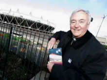 Archbishop Vincent Nichols of Westminster, visits Olympic Park. 