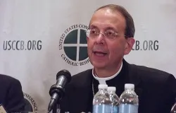 Archbishop William Lori at a Nov. 12, 2012 press conference for the USCCB Fall General Assembly. ?w=200&h=150