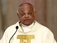 Archbishop Wilton Gregory delivers the homily at his May 21 installation Mass as Archbishop of Washington. 