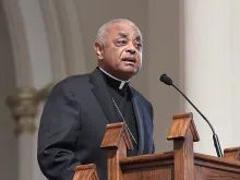 Archbishop Wilton Gregory at a press conference in Washington, DC, April 4, 2019. 