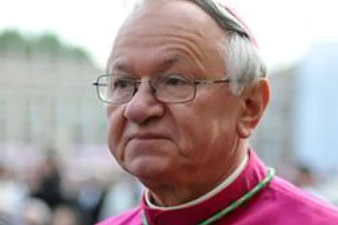 Archbishop Zygmunt Zimowski Credit Mazur CNA Vatican Catholic News 12 1 11