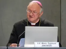 Archbishop Zygmunt Zimowski presents the Pope's message for the World Day of the Sick on Jan. 29, 2013. 