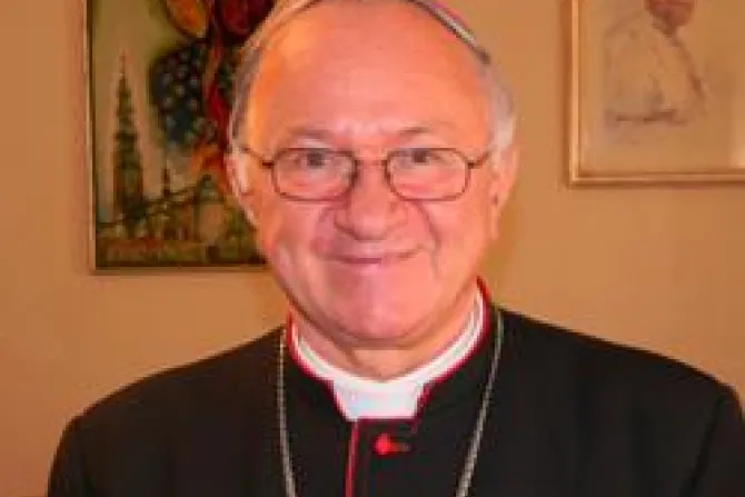 Archbishop Zygmunt Zimowsky President of the Pontifical Council for Health Workers CNA Vatican Catholic News 11 10 11