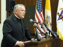 Archbishop Charles J. Chaput speaks at the July 19 press conference in Philadelphia announcing his appointment