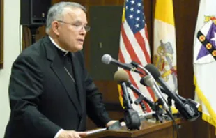 Archbishop Charles J. Chaput speaks at the July 19 press conference in Philadelphia announcing his appointment 