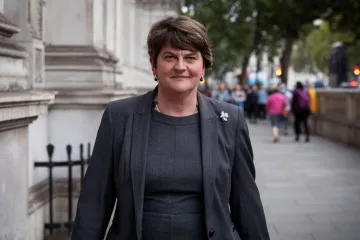 Arlene Foster leader of the DUP leaves Downing Street following talks with UK Prime Minister Boris Johnson on September 10 2019 in London England Credit Dan Kitwood Getty Images