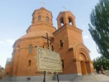 The Armenian Catholic Cathedral of the Holy Martyrs in Gyumri. 