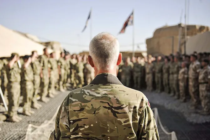 Army Chaplain Conducts Memorial Service in Helmand Afghanistan Credit Defence Images via Flickr CC BY NC 20 CNA 11 18 15