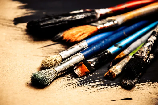 Artist brushes Credit Vasilev Evgenii via wwwshutterstockcom CNA