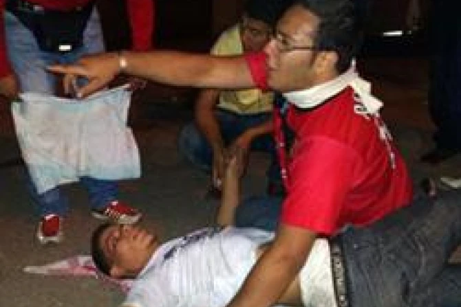 Attack on Egyptian Christians  Courtesy Osama F G Henein CNA World Catholic News 10 10 11