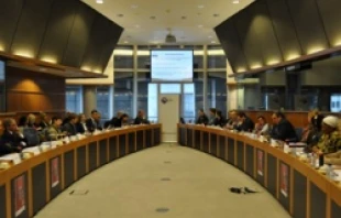 Attendees of the Week for Life meeting organized by the European Conference of Bishops, March 27, 2012.   Estefania Aguirre.