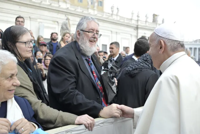 Austin and Catherine Mardon meet Pope Francis Nov 6 Credit Vatican Media