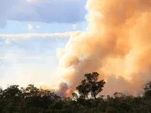 Australian bushfire. 