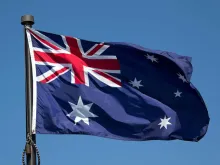 The flag of Australia. 