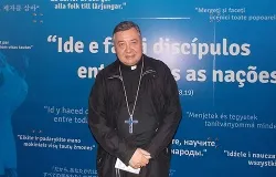 Auxiliary Bishop Cristian Contreras Villarroel of Santiago, Chile at the 28th World Youth Day in Rio de Janeiro, Brazil on July 23, 2013. ?w=200&h=150