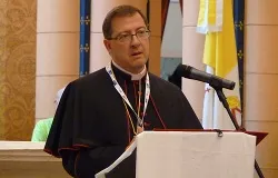 Auxiliary Bishop John Sherrington of Westminster gives the morning catechesis for WYD pilgrims July 24, 2013. ?w=200&h=150