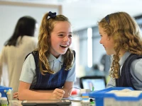 Students in a classroom.