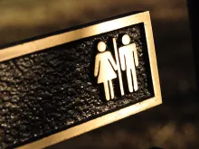 Bathroom sign. 