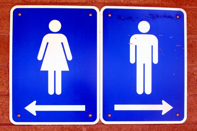 Bathroom sign Credit kristina sohappy via Flickr CC BY 20 CNA 11 4 15