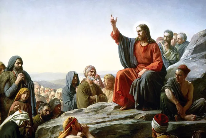 Beatitudes Sermon on the Mount by artist Carl Bloch Public Domain CNA