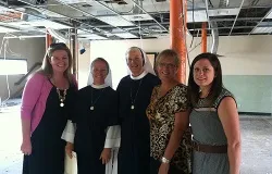 Members of the Sisters for Life visit with the Bella team at the clinic's future location, June 16, 2014. ?w=200&h=150