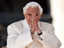 Benedict XVI holds his final general audience, Feb. 27, 2013.