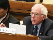 Bernie Sanders at Vatican conference in Casina Pio IV, April 15, 2016. 