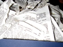 One of the Bibles from Gideons that was torn up by Muslim students