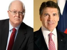 Bill Donohue of the Catholic League and Gov. Rick Perry